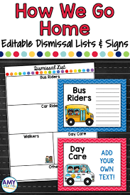 Dismissal Lists And Posters With Editable Templates