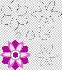 Pinkytinks specializes in unique handmade headbands, tiebacks, bonnets, floral reversible baby bonnet sewing pattern & tutorial baby hat download template newborn sun hat. Felt Flower Handicraft Matrijs Pattern Png Clipart Area Askartelu Black And White Bonnet Circle Free Png