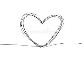 Zuext black and white buffalo check plaid red love heart throw pillow covers 18x18 inch set of 2, cotton linen outdoor rustic cushion cases for sofa couch car home decor valentine's. Hand Drawn Love Heart Symbol Continuous One Line Drawing Vector Minimalism Black And White Colors Stock Vector Illustration Of Continuous Draw 160469348