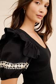 Rachel good Zoe Magenta Draped Sleeve