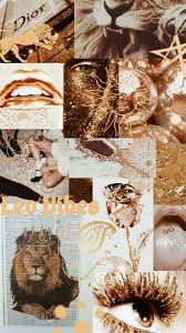 Leo Vibes Collage Iphone Wallpaper Tumblr Aesthetic Black Aesthetic Wallpaper Black And Gold Aesthetic
