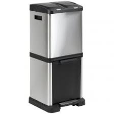 Mainly we can see the recycling bins in our rooms. 3 Part Recycling Bin Stainless Steel Hartleys