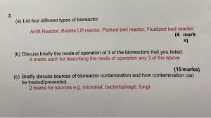 The food handler is the major risk factor for food contamination because he or she is in constant contact with food. Solved List Four Different Types Of Bioreactor Airlift Re Chegg Com