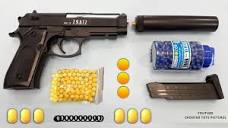 Realistic Beretta Toy Gun | Yellow Plastic Ball Bullet Airsoft BB ...