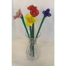 Check spelling or type a new query. Vintage Blown Glass Flowers Set Of 5 Chairish
