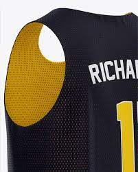 Download Basketball Reversible Mesh Jersey Mockup Back Half Side View In Apparel Mockups On Yellow Images Object Mockups