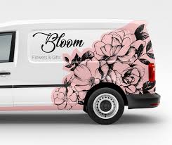 Https Www Behance Net Gallery 63313477 Bloom Vehicle Graphic Vehicle Signage Car Wrap Van Signage