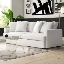 'w x 15.5''h assembled product length: Mercury Row Phokas 93 8243 Square Arm Sofa