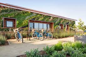 Bcv Architects Elongates Green Wall On Bay Meadows Welcome Center Bay Meadows Architecture Green Wall