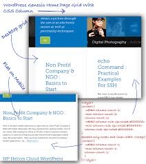 Wordpress Genesis Home Page Grid With Css Column Genesis Wordpress Genesis Css