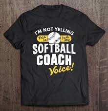 Looking for the best softball quotes? Softball Coach Voice Premium Shirt Funny Quote Youth Sports