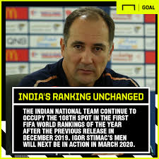 The teams of the men's member nations of fifa, football's world governing body, are ranked based on their game results with the most successful teams being ranked highest. Fifa Rankings India And Top 20 Remain Unchanged Goal Com