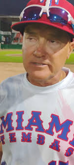 Adolfo Romo, uno de los baluartes de las Serpientes de Monterrey, en su  segunda participación en el mejor torneo de softbol del Caribe...