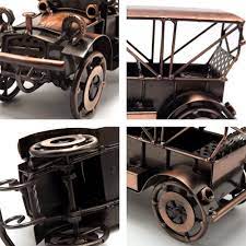 Escomdp Antique Vintage Car Home Da C Cor Room Decoration Ornaments Handcrafted Collectible Vehicle Metal Kids Model Toyred Kid Room Decor Vintage Vintage Decor