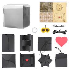 Handmade Creative Birthday Box For Boyfriend Ekkong Creative Explosion Gift Box Diy Handmade Photo Album Scrapbooking Gift Box For Birthday Party Scrapbook Gift Diy Crafts For Gifts Handmade Photo Albums