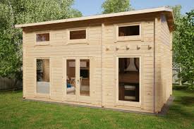 Holzhaus Schweden D Mit Schlafzimmer Und Schlafloft 30m2 6 X 4 M 70mm Hansagarten24 Holzhaus Haus Holzhaus Garten