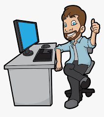 Download 1,300+ royalty free caricature computer vector images. Cartoon Computer Png Cartoon Man On Computer Transparent Png Transparent Png Image Pngitem