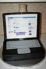 After you cut the design use the foam adhesive to put it together. Laptop Facebook Cake Cakecentral Com