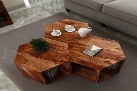 End side tables,sofa table,black walnut wood hexagon coffee table,bedroom bedside reading table,living room. Hexagon Coffee Table Buy Home Furniture Online In India