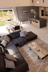 Canapé d angle moderne design. Canape D Angle Idee Deco Salon Chaleureux Decoration Appartement Moderne Idee Amenagement Salon
