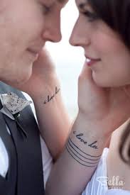 At couple matching we offer you this matching ring for couple. Matching Tattoo Ideas For Couples And A Cool Alternative For You Your Guests If You Don T Want To Get Inked Wedpics Blog