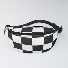 Black And White Checker Pin On Fanny Waist Packs