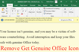 If you have lost your microsoft office product key or forgotten where you had stored it and can no longer retrieve it, do not despair. 6 Ways 3 Fixes How To Remove Get Genuine Office Banner