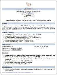 sample resume for articleship