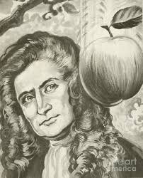 Newton And The Apple Painting by Paul Rainer