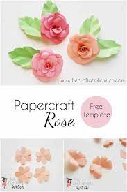 Cut along the curved lines. How To Make Paper Roses For Beginners Free Template