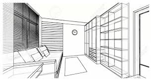 Drawing levitating 3d rubik's cube. Interior Design Of Multi Funtion Room Working Room And Bedroom Stock Photo Picture And Royalty Free Image Image 134729831