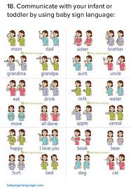 Sign Language Signs Baby Sign Language Chart Baby Sign