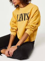 Recherchez levis femme d'occasion de la manière la plus simple. Levi S Graphic Diana Crew Sweatshirt Gelb Bekleidung Chez Sarenza 421366