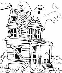 Show your kids a fun way to learn the abcs with alphabet printables they can color. Ghost Haunted House Coloring Page Free Printable Coloring Pages For Kids