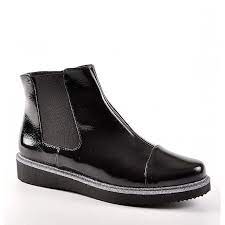 Check spelling or type a new query. Bottines Plates Avec Elastiques Scalina Vernis Noir