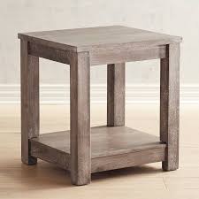 Parsons Truffle Gray End Table End Tables Living Room Accents Table