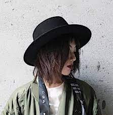 Black Wool Boater Hat For Women Ribbon Winter Wool Flat Brim Hats Hats For Women Flat Brim Hat Boater Hat