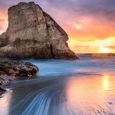 Only the best hd background pictures. Download 2932x2932 Wallpaper Shark Tooth Beach Rocks Cliff Sunset Ipad Pro Retina 2932x2932 Hd Image Background 17625