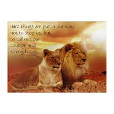 Hard Times Courage Strength Quote Acrylic Print Zazzle Com Lion Quotes Female Lion Acrylic Prints