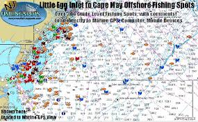 Little Egg Inlet Nj Offshore Fishing Map New Jersey Gps
