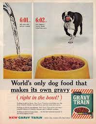 Gravy Happens 1960 Or 61 Dog Food Recipes Food Ads Vintage Food Labels