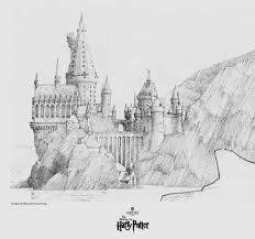 A View Of Hogwarts The Incredible Art Gallery Harry Potter Sketch Harry Potter Drawings Hogwarts Castle Drawing