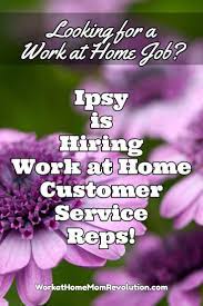 Work At Home Customer Service Jobs With Ipsy Working From Home Work From Home Moms Work From Home Tips
