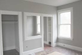 I'm in the process of painting my formerly green and white striped kitchen a pale cream on the walls, with white trim and white cabinets. Grey Walls White Trim Grey Walls White Trim Living Room White Grey Wall Decor