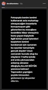 Oyuncu bahar şahin, sevgilisi dorukhan toköz'ün yıllar önce yaptırdığı dövmenin aynısını kendisine de yaptırdı. Enise Sude Isimli Instagram Kullanicisi Dorukhan Tokoz Un Attigi Mesajlari Ifsa Etti Son Dakika Spor