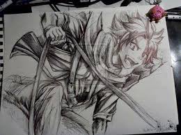 Fairy tail drawing fairy tail anime virgo art devian art fullmetal alchemist brotherhood cowboy bebop celestial manga anime fairy tales. Anime Art Anime Boy Spiked Hair Jacket Action Smiling Amazing Detail Graphite Pencil D Fairy Tail Anime Fairy Tail Art Sketches