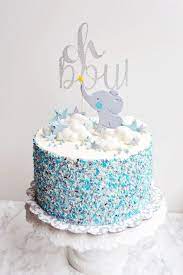 Elephant Baby Boy Cake Baby Shower Cakes For Boys Elephant Baby Shower Cake Elephant Baby Shower Boy