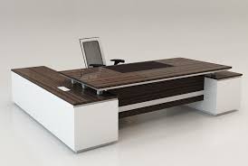 Modern office layout with height adjustable desks, standing desks and blue desk screens. Modern Office Table Design Ideas