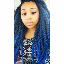 Blue Jumbo Marley Twist Marley Twists Twist Braids Hairdo