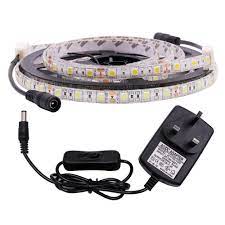 5m 5050 Flexible Led Strip Lights Tape With Switch Uk Plug Dc 12v 300 Leds Ebay Led Strip Lighting Flexible Led Strip Lights Strip Lighting